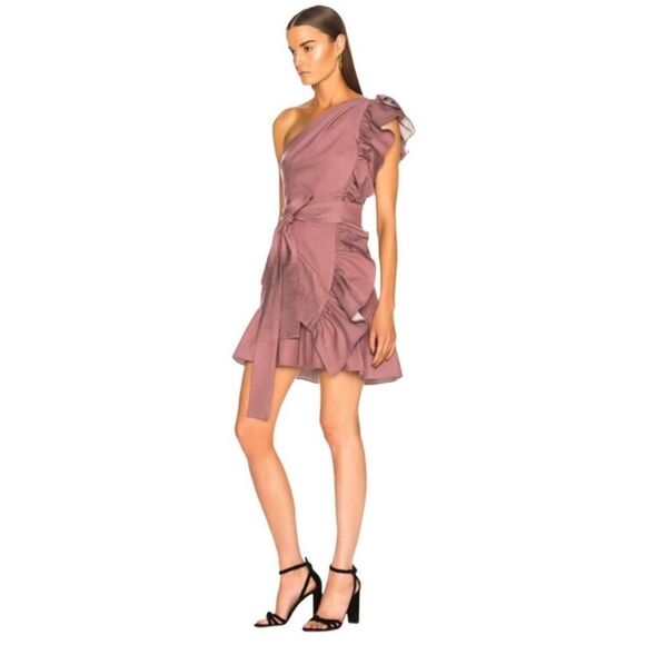 ALEXIS Adela One Shoulder Ruffle Mini Dress - Picture 5 of 12